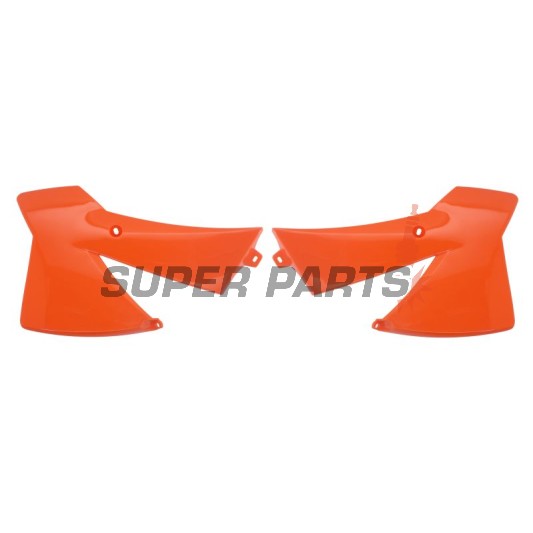 Μπροστινά πλαϊνά πλαστικά -POLISPORT- πορτοκαλί, KTM SX 65 2002-2008
