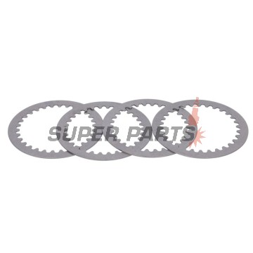 Σετ ατσάλινων δίσκων συμπλέκτη -TRW- MES347-4, Suzuki DR-Z125/125L (2003-2012), GN125 (1982-2001), GS125ES Disc Brake (1999), GZ125 Marauder (1998-2011), JR80 (1982-2007), RV125 Van Van (1973-2016), TS125 A/B/C/ER (1974-1981), TU125XT (1999