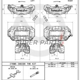 Δαγκάνα φρένου -BREMBO- Aprilia, BMW, Ducati, MV Agusta, Triumph 800-1200 (2011-2022)