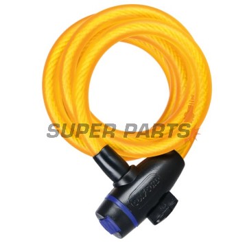 Αλυσίδα με κλειδαριά -OXFORD- Cable Lock 12mm x1.8m, χρυσό