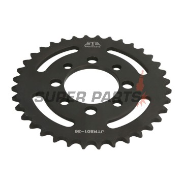 Πίσω γρανάζι -JT- JTR801,36, 36 δόντια, ατσάλινο, Kawasaki AE 50 1982-1983, AE 80 1981-1983, AR 50 1981-1983, AR 80 1982-1983, KLX 110 2002-2020, Z 125 2019-2020, Suzuki DR-Z 110 2003-2005, FM 50 1980-1998, FR 70 1975-1987, GT 50 1977-1980