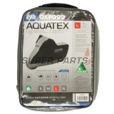 Κάλυμμα μοτοσυκλέτας -OXFORD- Aquatex, μαύρο/ασημί, L