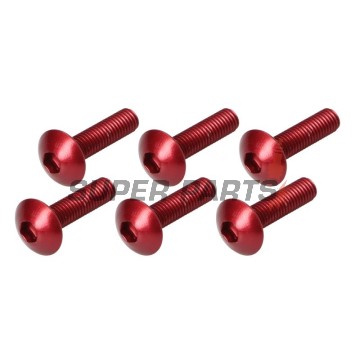 Σετ βιδών -VICMA- M5x20mm, κόκκινα, 6τεμ.