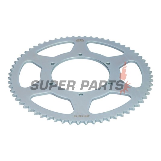Πίσω γρανάζι -JT- JTR1133,65, 65 δόντια, ατσάλινο, Aprilia RS 50 2006-2012, RS4 50 2012-2016, 2018, SX 50 2012-2016, Derbi GPR 50 2004-2008, Senda 50 2007, Gilera SMT 50 2011-2016, Peugeot XR6 50 2002, 2006
