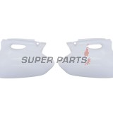 Πίσω πλαϊνά πλαστικά -POLISPORT- λευκά, YAMAHA YZ 250 2001-2002