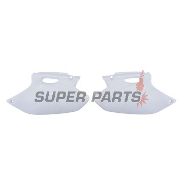 Πίσω πλαϊνά πλαστικά -POLISPORT- λευκά, YAMAHA YZ 250 2001-2002