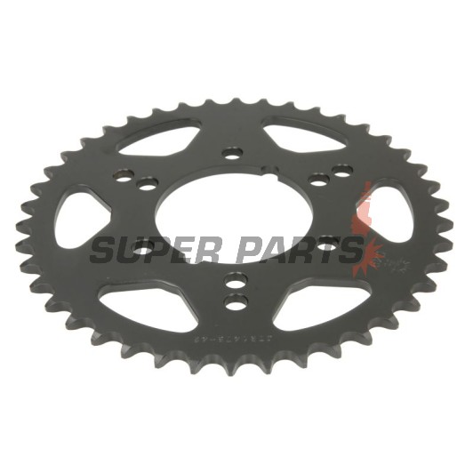 Πίσω γρανάζι -JT- JTR1478,42, 42 δόντια, ατσάλινο, Kawasaki GPZ 400 1984-1989, 1991-1997, KXT 250 1984-1985, ZX 1000 2013-2019, ZX-10R 1000 2006-2007, ZX-6R 600 1998-2004, ZX-6R 636 2003-2004, ZX-6RR 600 2003-2004, 2006, ZX-7RR 750 1996-1999