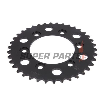 Πίσω γρανάζι -JT- JTR735,38, 38 δόντια, ατσάλινο, Ducati 851 851 1989-1992, 888 888 1993-1994, 900 900 1991-1997, 907 907 1991-1992, MH 900 2002, Monster 400 2001-2008, Monster 600 1994-2001, Monster 620 2002-2006, Monster 695 2007-2008