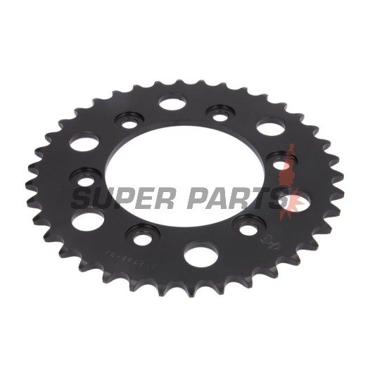 Πίσω γρανάζι -JT- JTR735,38, 38 δόντια, ατσάλινο, Ducati 851 851 1989-1992, 888 888 1993-1994, 900 900 1991-1997, 907 907 1991-1992, MH 900 2002, Monster 400 2001-2008, Monster 600 1994-2001, Monster 620 2002-2006, Monster 695 2007-2008