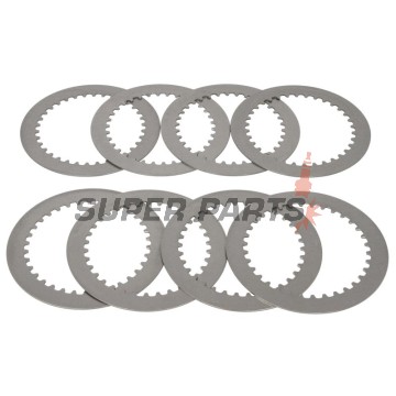 Σετ ατσάλινων δίσκων συμπλέκτη -TRW- MES354-8, Kawasaki Z750/Z750R (2004-2014), ZR-7S 750 (2005-2006), ZX 600 (2003-2004), ZX-6R 600/636 Ninja (2000-2004), ZX-6RR 600 Ninja (2003)