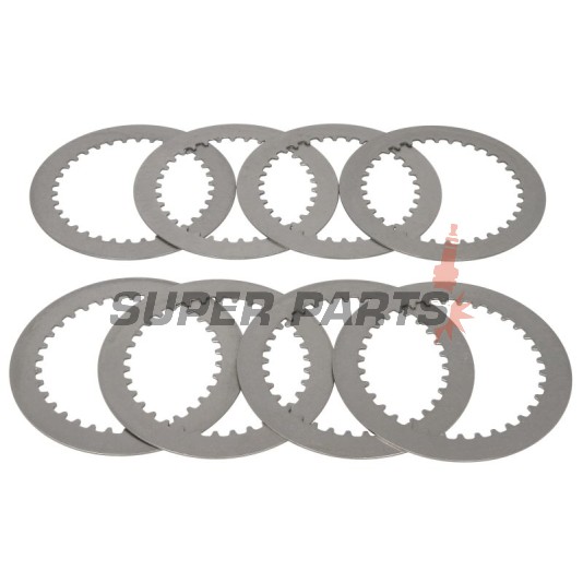 Σετ ατσάλινων δίσκων συμπλέκτη -TRW- MES354-8, Kawasaki Z750/Z750R (2004-2014), ZR-7S 750 (2005-2006), ZX 600 (2003-2004), ZX-6R 600/636 Ninja (2000-2004), ZX-6RR 600 Ninja (2003)