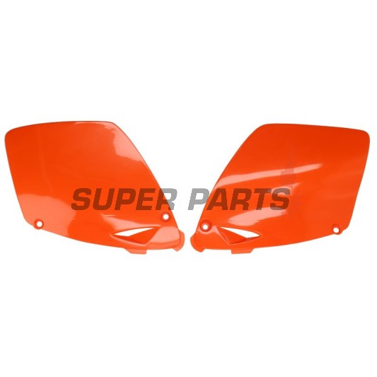 Πίσω πλαϊνά πλαστικά -POLISPORT- πορτοκαλί, KTM EXC, SX 125-300 2001-2003