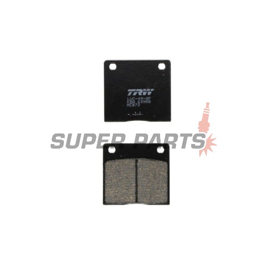 Τακάκια φρένων -TRW- MCB73, Kawasaki Z 650SR/1000A/1000ST/1000H Injection (1977-1981); Suzuki GS 500E-F/550/750/850G Katana (1977-2010), GSX 750E-ES-EF (1980-1986), RG Gamma 50 (1987)