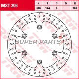 Δίσκος φρένου -TRW- MST206, 296mm, Cagiva Elefant 750E Lucky Explorer/Gran Canyon 900/Navigator 1000 + Honda CB500/CB Seven Fifty/CBF600/CBR1000F/NT Deauville/ST1100/VFR750/VT Shadow/VTX1300/XRV Africa Twin (1988-2016)