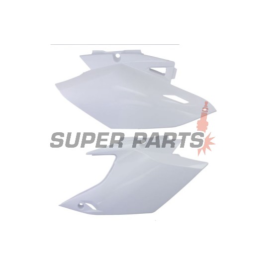 Πίσω πλαϊνά πλαστικά -POLISPORT- λευκά, YAMAHA WR 450 2012-2015