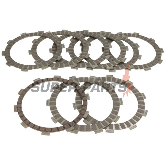 Σετ δίσκων συμπλέκτη -TRW- MCC319-9, Suzuki GSX-R 600 (1997-2005), Triumph Daytona 600/675, Speed Four 600, Street Triple 675/R/RX, TT 600, Tiger 800/XC/XCX/XCA (2000-2020)
