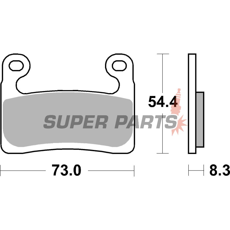 Τακάκια φρένων -BREMBO- 07GR90SA, BMW R1250GS/Adventure/RS/RT/R (2019-2022), BMW S1000RR/S1000R/S1000XR (2010-2021)