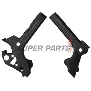 Προστατευτικά πλαισίου -POLISPORT- μαύρα, GAS GAS EC, XC 200-350 2018-2020