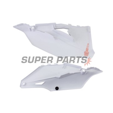 Πίσω πλαϊνά πλαστικά -POLISPORT- λευκά, KAWASAKI KX 250/450 2019-2023