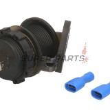 Αντάπτορας, αναπτήρας τσιγάρων -4 RIDE- 12V, 3.6A, USB 3.0 + PD (Power Delivery - type C), βολτόμετρο, 2 pin - universal