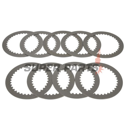 Σετ ατσάλινων δίσκων συμπλέκτη -TRW- MES341-9, Suzuki GSX 600F (1992-1997), GSX 750F (1989-1997), GSX-R 750 (1988-1991)