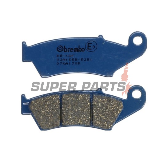 Τακάκια φρένων -BREMBO- 07KA1705, Aprilia MXV/RXV/Beta RR/Gas Gas EC/Honda CR/CRF/XR/XRV/Kawasaki KX/KLX/KDX/Suzuki DR/DR-Z/RM/RM-Z/Yamaha WR/YZ (1990-2011)