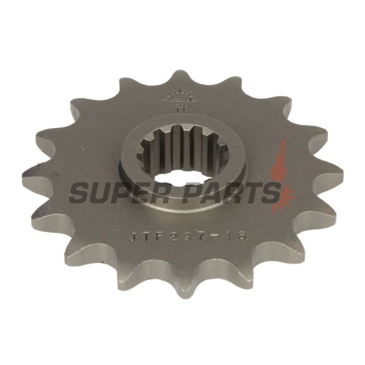 Μπροστινό γρανάζι -JT- JTF297,16, 16 δόντια, Honda CB 400 1992-1997, 1999-2001, CB 500 1993-2003, CB-1 400 1989-1991, CBF 500 2004-2008, RVF 400 1994