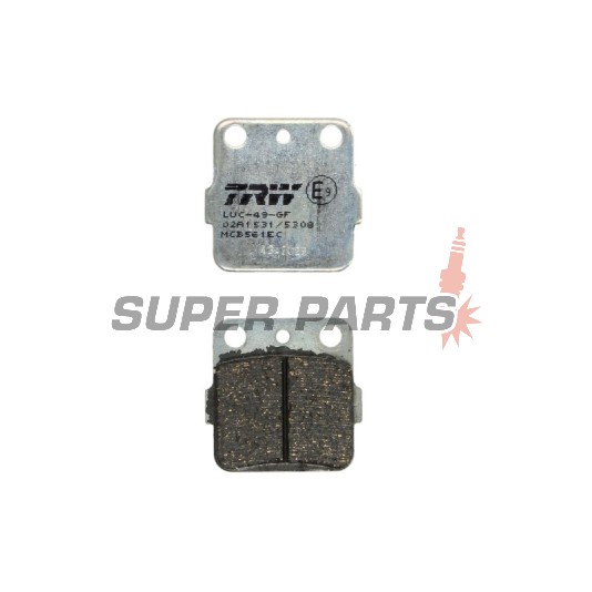 Τακάκια φρένων -TRW- MCB561EC, Honda CR/CRF/TRX 80-420 1992-2020; Kawasaki KFX/KX 65-450 1987-2020; Suzuki LT/RM 65-500 1987-2008; Yamaha Grizzly/Raptor/YFZ/YZ 80-660 1989-2020