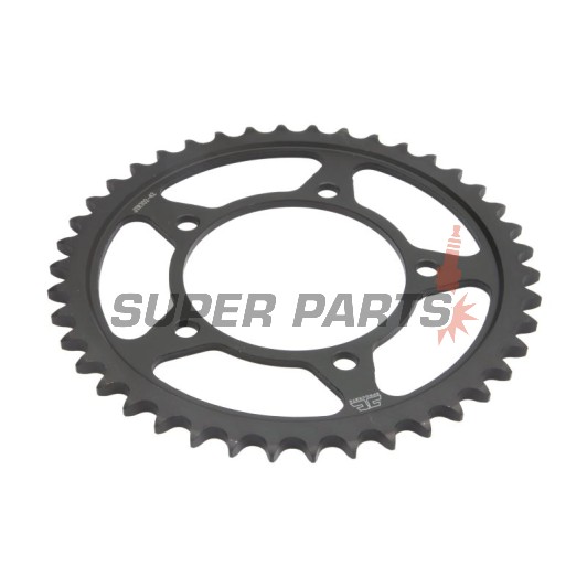 Πίσω γρανάζι -JT- JTR702,42, 42 δόντια, ατσάλινο, Aprilia NA 850 2007-2016, RSV 1000 1998-2009, SL 750 2007-2016, SMV (Dorsoduro) 1200 2011-2016, SMV (Dorsoduro) 750 2007-2016, SMV (Dorsoduro) 900 2017-2020, Tuono 1000 2003-2011