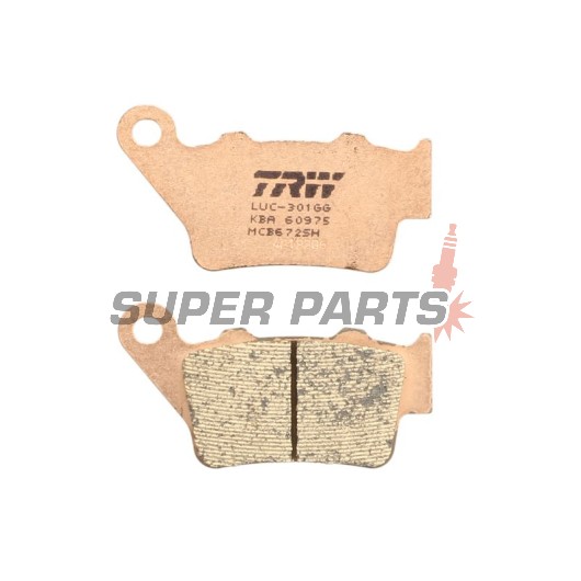 Τακάκια φρένων -TRW- MCB672SH, Alfer VR 250, Aprilia Pegaso 650, Husaberg FE/FS 450-650, Husqvarna CR/TE/WR 125-610, KTM EXC/LC4/Duke 250-690, Yamaha TT 600, WR 125 (1993-2022)