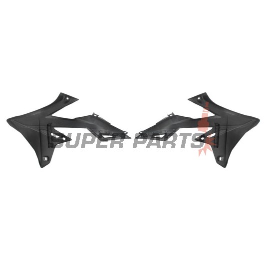 Μπροστινά πλαϊνά πλαστικά -POLISPORT- μαύρα, SUZUKI RM-Z 250/450 2018-2023
