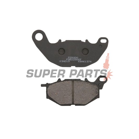 Τακάκια φρένων -FERODO- FDB2280EF, Yamaha YP X-Max 125 RA ABS 2018-2020