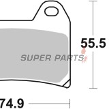 Τακάκια φρένων -BREMBO- 07BB19LA, Aprilia Pegaso/RSV, Benelli TNT/Tornado, BMW F/GS, Ducati Monster/Multistrada, KTM Duke/LC4, Suzuki GSX/GSX-R, Yamaha XJR/TRX 250-1300
