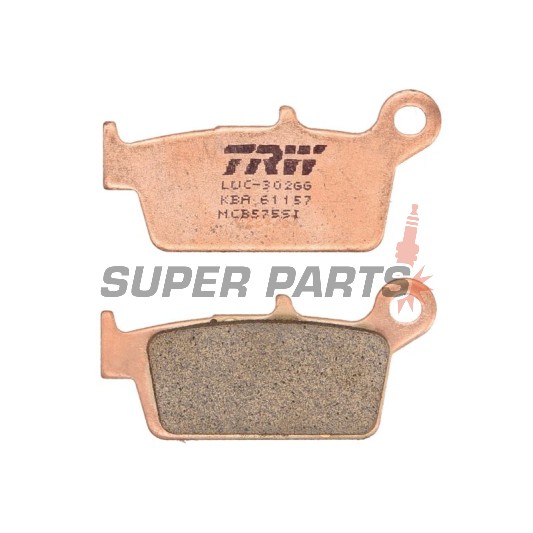 Τακάκια φρένων -TRW- MCB575SI, CPI Sahel 125, Gas Gas EC/FSE/FSR/MC/SM 125-515cc, Honda CR/CRM/XR 50-650cc, Kawasaki KDX/KLX/KX 125-500cc, Suzuki DR-Z/RM 125-400cc, Yamaha WR/YZ 125-426cc