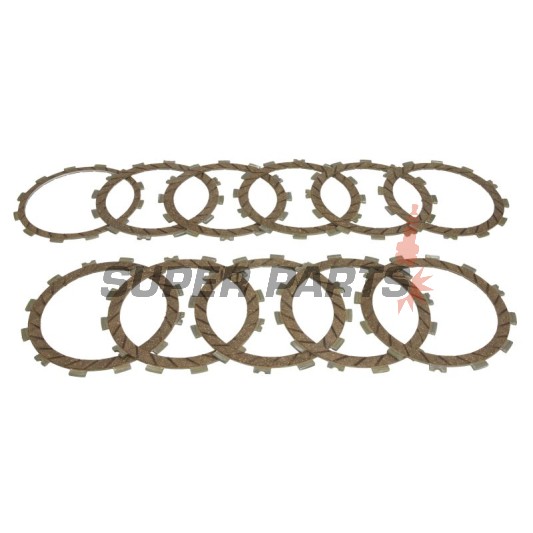 Σετ δίσκων συμπλέκτη -TRW- MCC509-11, KTM 950/990 Adventure/Adventure S/R (2002-2013), KTM 990 Super Duke/R (2004-2013), KTM 950/990 Supermoto/SMR/SMT (2005-2013), KTM 950 Super Enduro R (2006-2008)