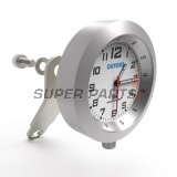 Αναλογικό ρολόι μοτοσυκλέτας -OXFORD- AnaClock, ασημί, 39mm