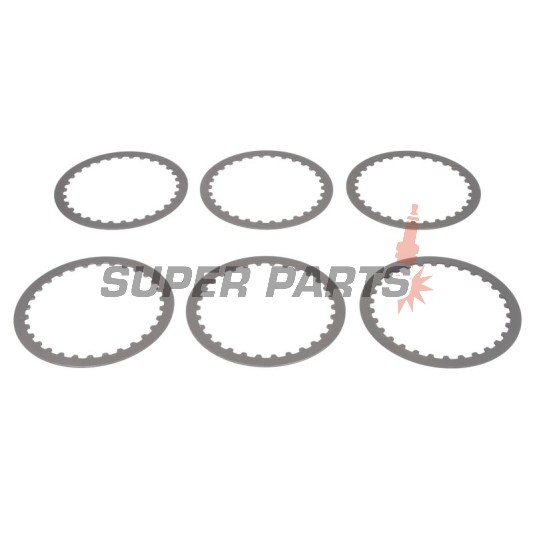Σετ ατσάλινων δίσκων συμπλέκτη -TRW- MES500-6, Harley-Davidson Touring FL 1340 Electra/Ultra/Tour Glide + Dyna/Softail 1340 + XL/XLH/XR Sportster 883/1200 (1990-2017)