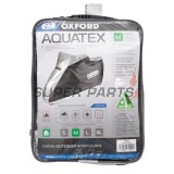 Κάλυμμα μοτοσυκλέτας -OXFORD- Aquatex, μαύρο/ασημί, M