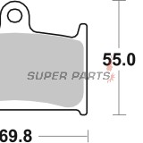 Τακάκια φρένων -BREMBO- 07SU14LA, Suzuki 600-1200cc GSF/GSX-R/RF, Triumph 600-2300cc Daytona/Rocket/Speed/Sprint/TT/Trophy