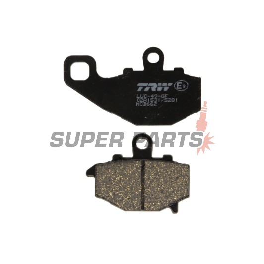 Τακάκια φρένων -TRW- MCB662, Kawasaki ER-6F/ER-6N 650, GPZ1100, Versys 650, Z/Z1000/Z750, Zephyr, ZRX400, ZX-6R/9R/10R, ZZR600 (1993-2018)