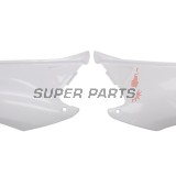 Πίσω πλαϊνά πλαστικά -POLISPORT- λευκά, HONDA CR 125/250 2000-2001