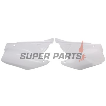 Πίσω πλαϊνά πλαστικά -POLISPORT- λευκά, HONDA CR 125/250 2000-2001