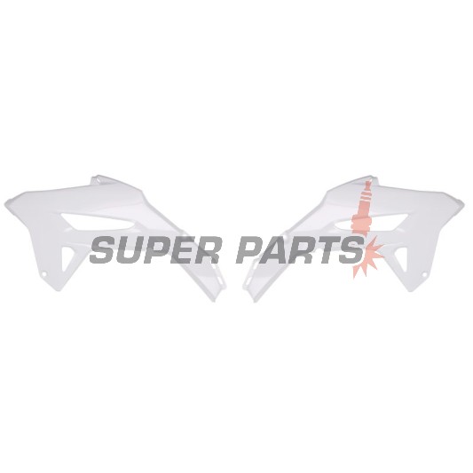 Μπροστινά πλαϊνά πλαστικά -POLISPORT- λευκά, HONDA CRF 250/450 2021-2023