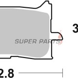 Τακάκια φρένων -BREMBO- 07HO62SA, Honda CRF Africa Twin/NT 1000-1100cc (2015-2022)