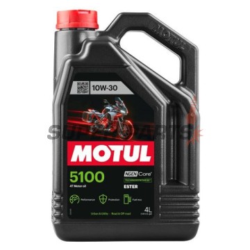 Λάδι κινητήρα -MOTUL- 5100, 10W30, ημισυνθετικό + εστέρας, 4L