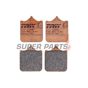 Τακάκια φρένων -TRW- MCB721TRQ, Aprilia RSV1000/Tuono 1000 (1998-2011); Benelli Tornado Tre 900 (2002-2005); Ducati 748/749/996/998/999/Monster S4RS (2001-2008); Husqvarna SM/SMR/SMS/STR 450-630 (2004-2012); KTM Duke/LC8/SM/SMC/Super Duke/Supermoto 690-99