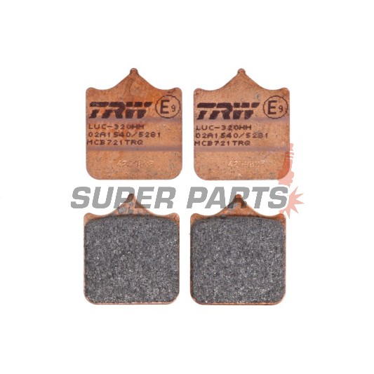 Τακάκια φρένων -TRW- MCB721TRQ, Aprilia RSV1000/Tuono 1000 (1998-2011); Benelli Tornado Tre 900 (2002-2005); Ducati 748/749/996/998/999/Monster S4RS (2001-2008); Husqvarna SM/SMR/SMS/STR 450-630 (2004-2012); KTM Duke/LC8/SM/SMC/Super Duke/Supermoto 690-99