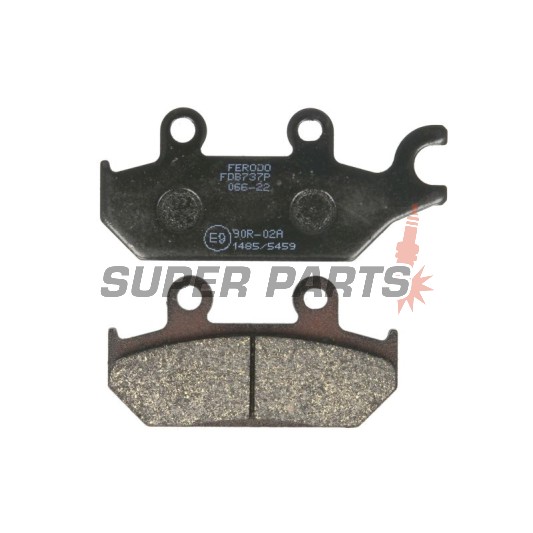Τακάκια φρένων -FERODO- FDB737P, Yamaha XT600E/600Z Tenere, XTZ660 Tenere (1990-2003)