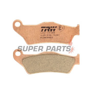 Τακάκια φρένων -TRW- MCB648SI, Alfer 250, Aprilia MX/Mana/Pegaso/RST, ATK Cross/Enduro, BMW G450X/HP2, Ducati Monster, Gas Gas EC, Husqvarna SM/TE/WR, KTM Adventure/EXC/SX, Moto Guzzi Stelvio, Yamaha TT/Majesty