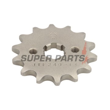 Μπροστινό γρανάζι -JT- JTF249,14, 14 δόντια, Honda ANF 125 2003-2012, C 125 2019, MSX 125 2013-2017, NSR 75 1992-2000, ST 50 1987-1990, Kawasaki KLX 110 2002-2020, Suzuki DR-Z 110 2003-2005